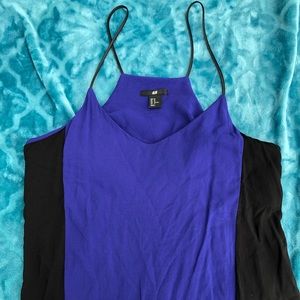 💯 Purple & Black H&M Halter Top